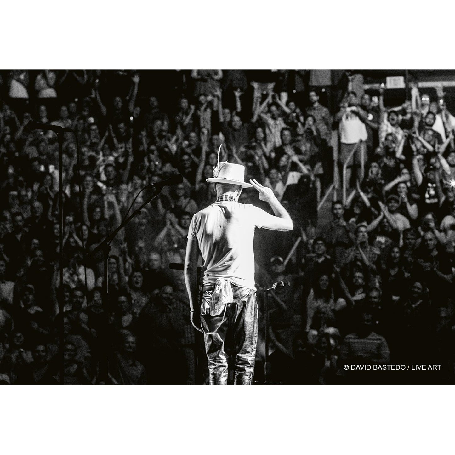 ICONIC image of The Tragically Hip's Gord Downie -  The Salute