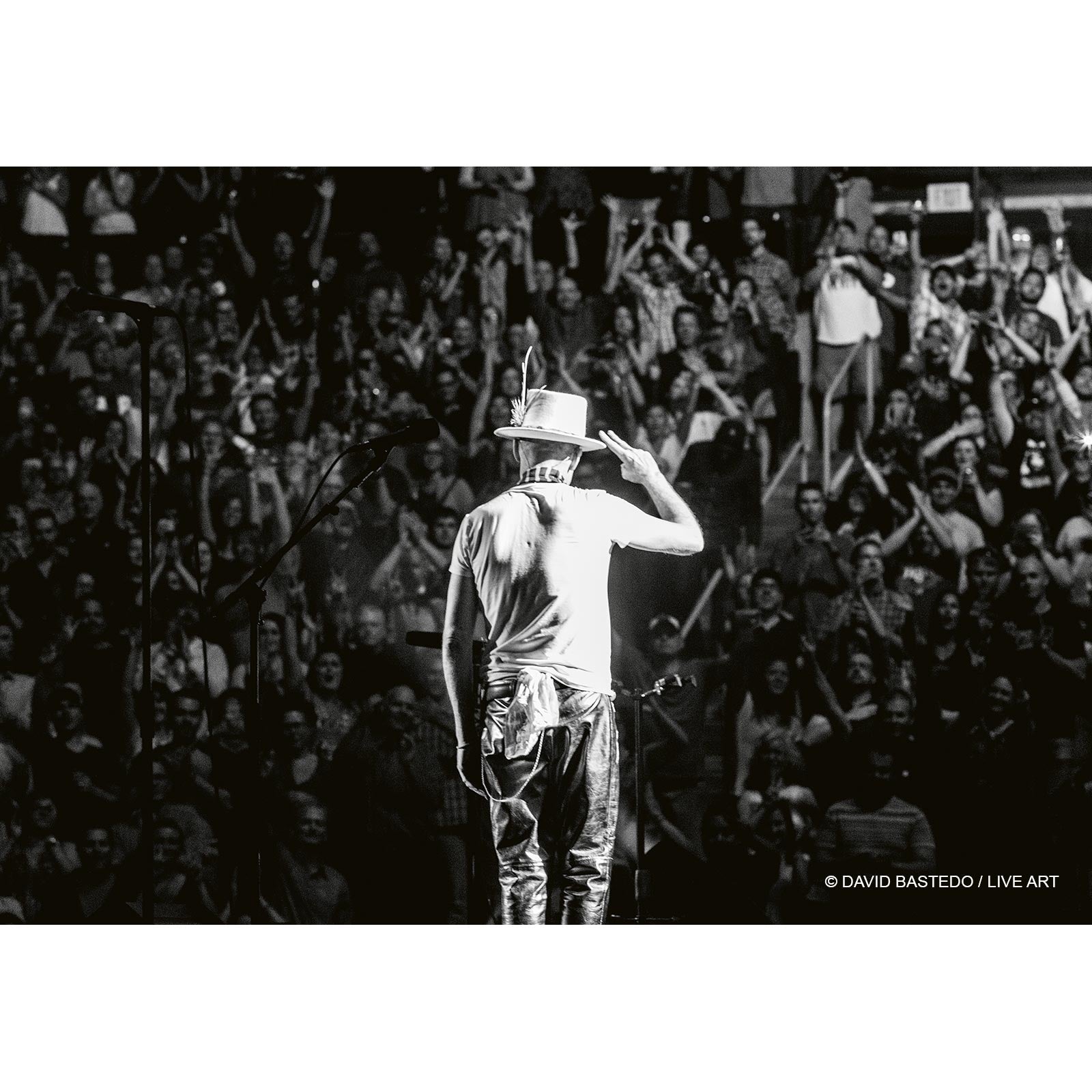 ICONIC image of The Tragically Hip's Gord Downie -  The Salute